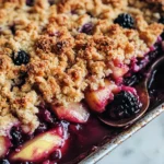 Apple and Blackberry Crumble
