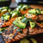 Baked Cajun Salmon with Avocado
