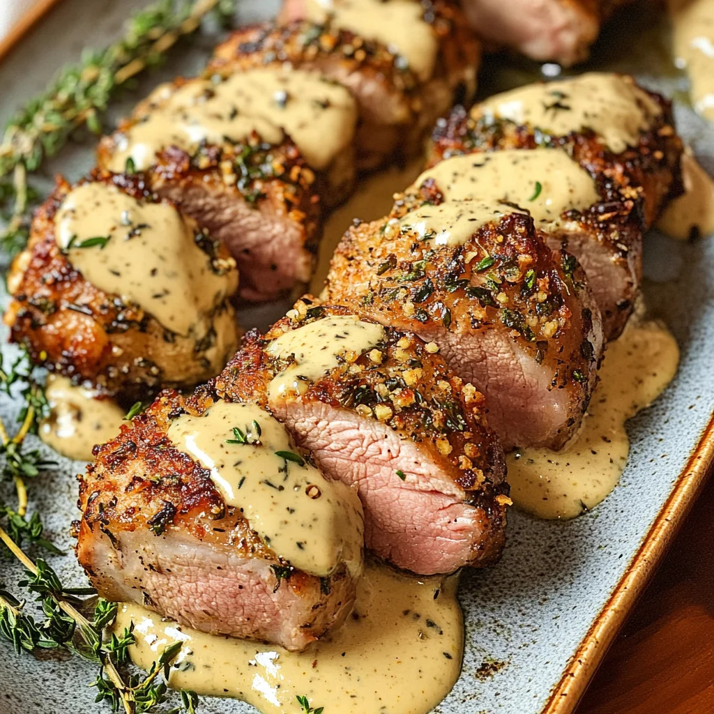 Best-Ever Pork Tenderloin with Dijon Cream Sauce