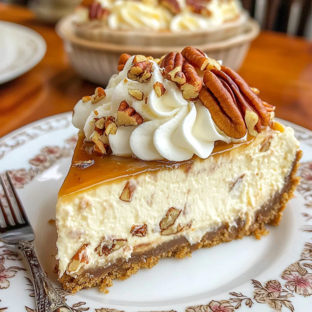 Browned Butter Pecan Cheesecake