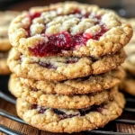 Buttery Raspberry Crumble Cookies with a Sweet Jam Filling: A Treat That’s Hard to Resist