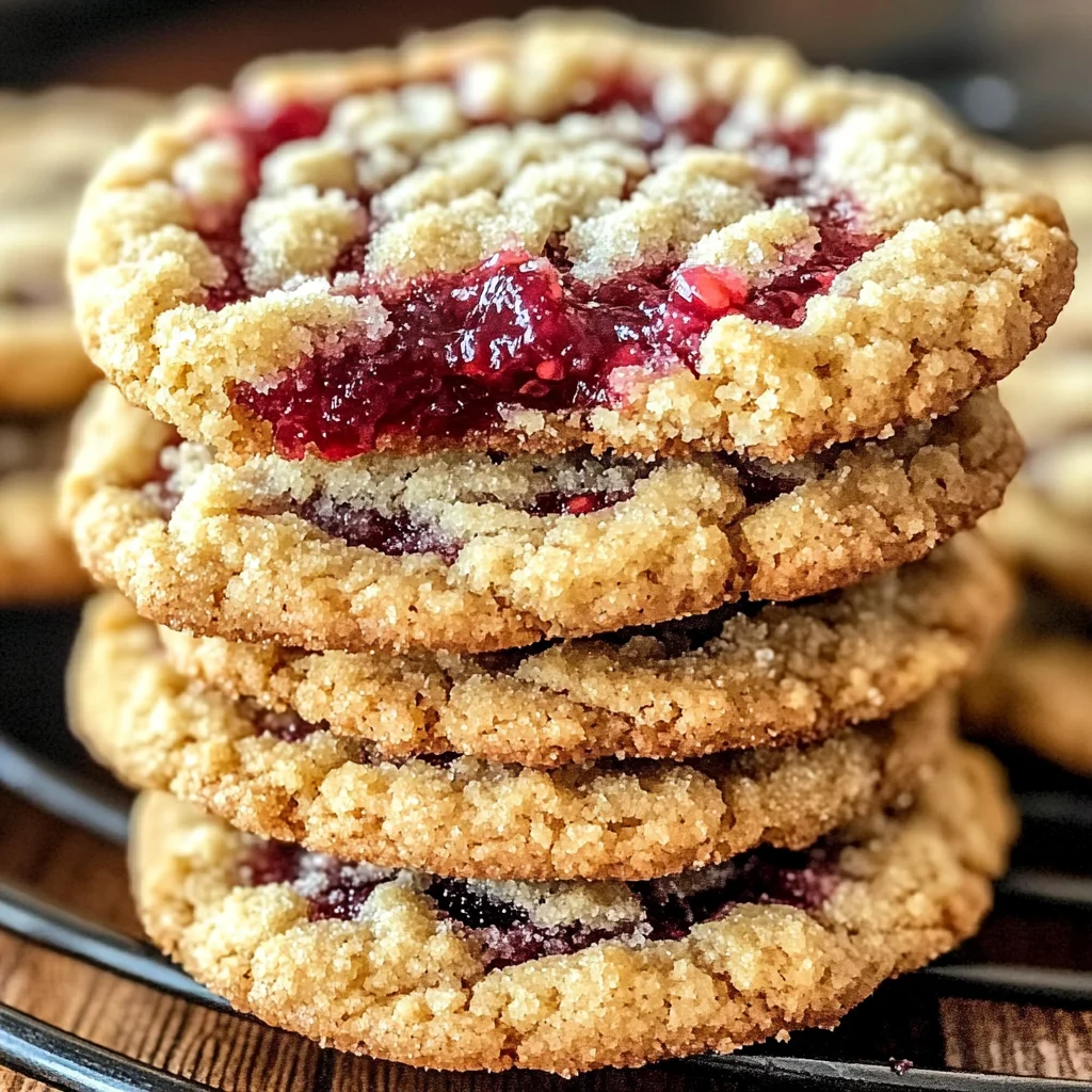 Buttery Raspberry Crumble Cookies with a Sweet Jam Filling: A Treat That’s Hard to Resist