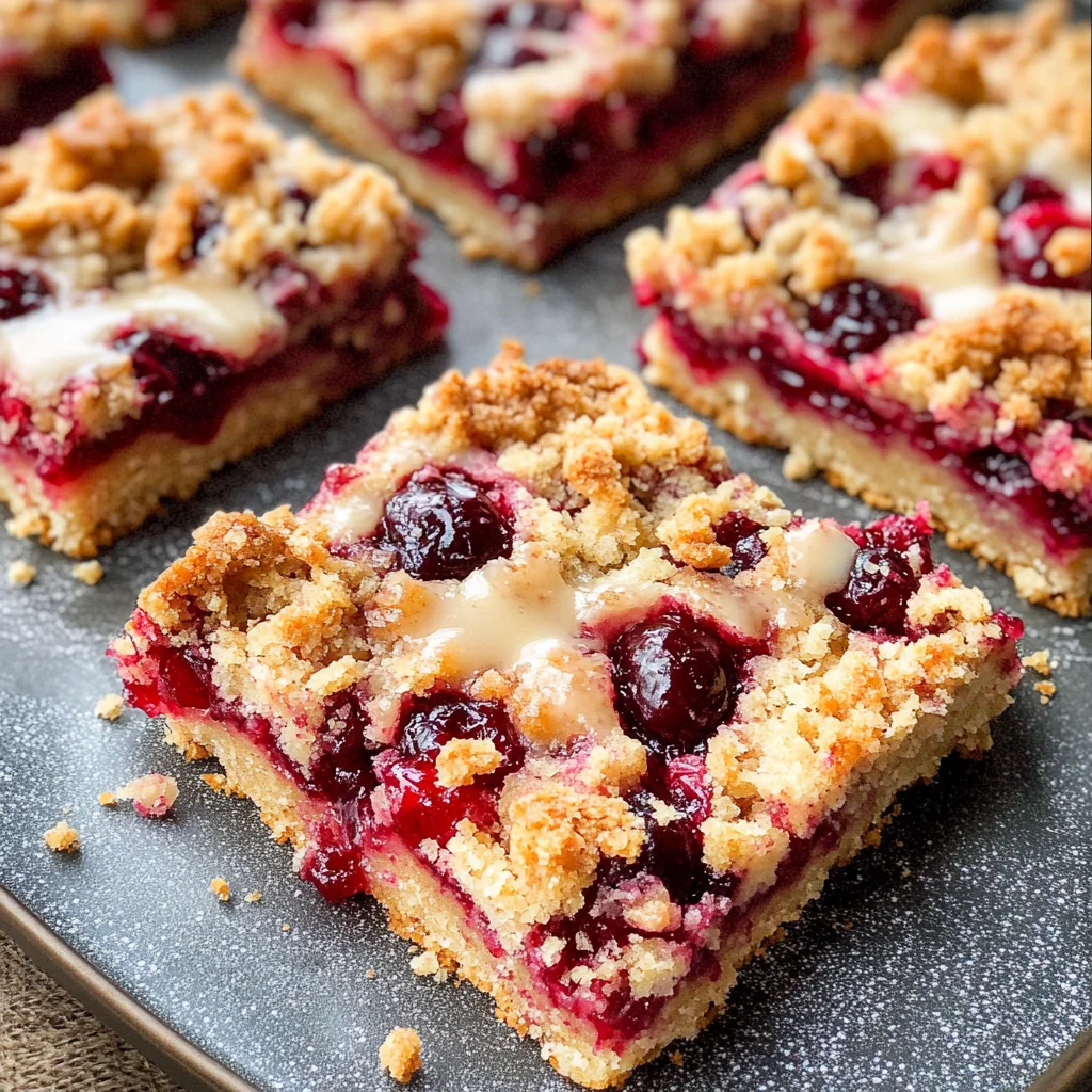 Cranberry Crumble Bars Recipe
