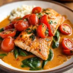 Creamy Roasted Red Pepper Salmon
