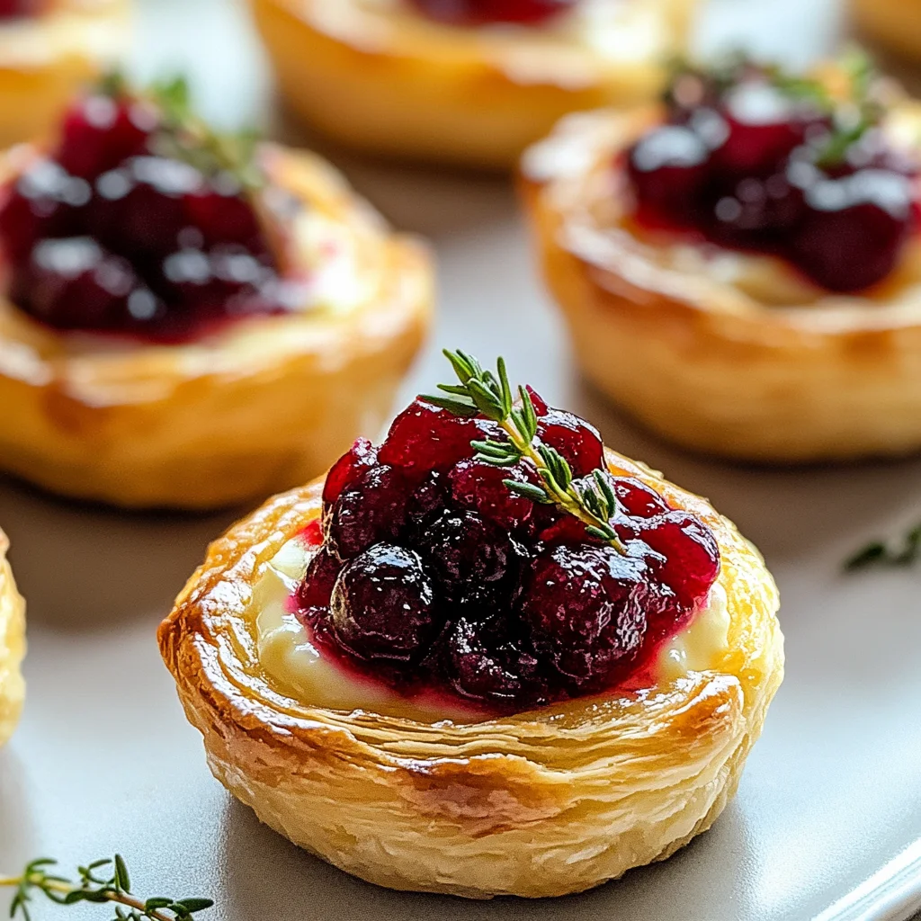 Easy Cranberry Brie Bites