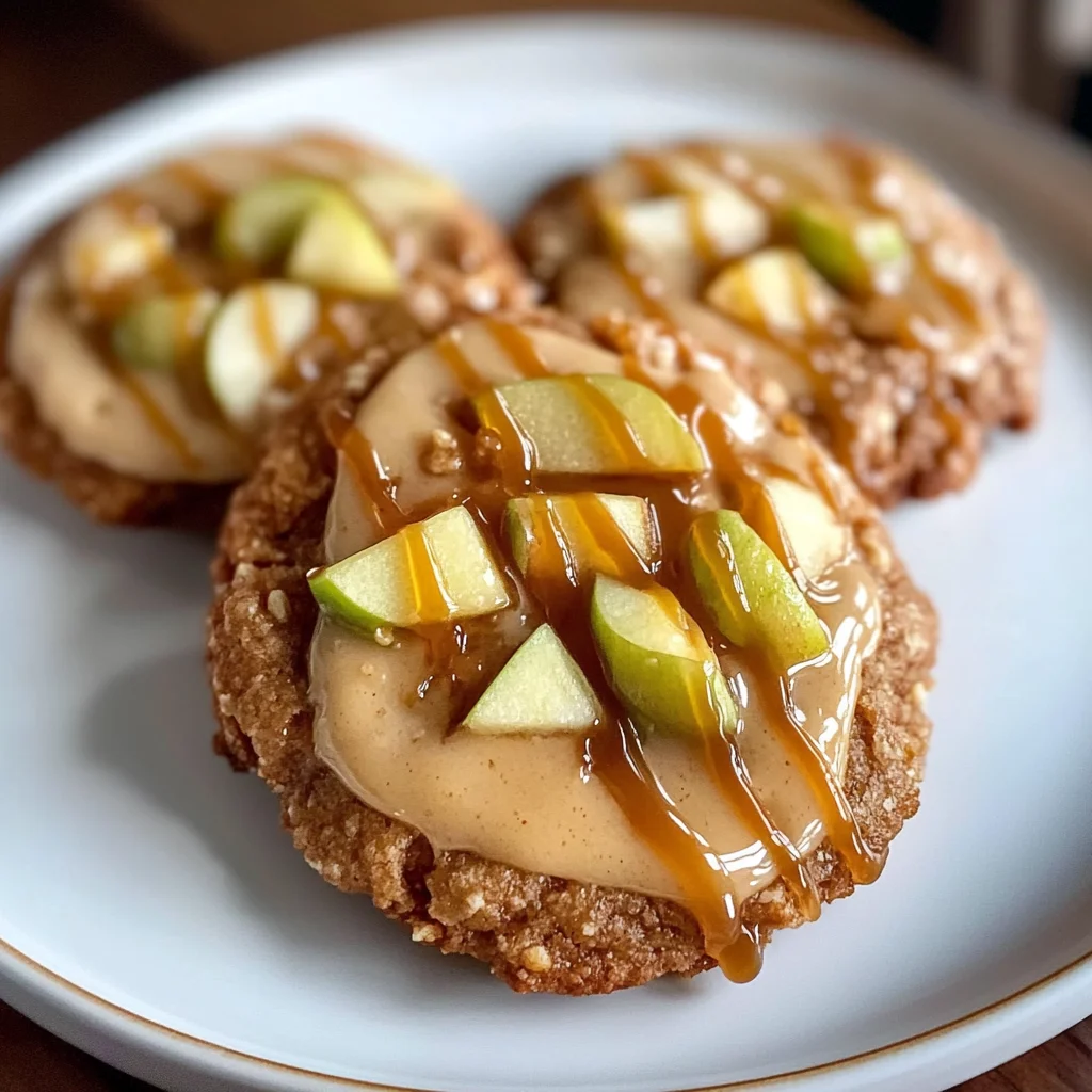 Easy Crumbl Caramel Apple Cookies