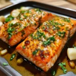 Garlic Butter Honey Baked Salmon