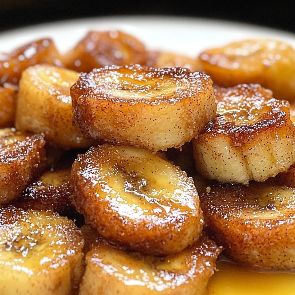 Pan Fried Cinnamon Bananas