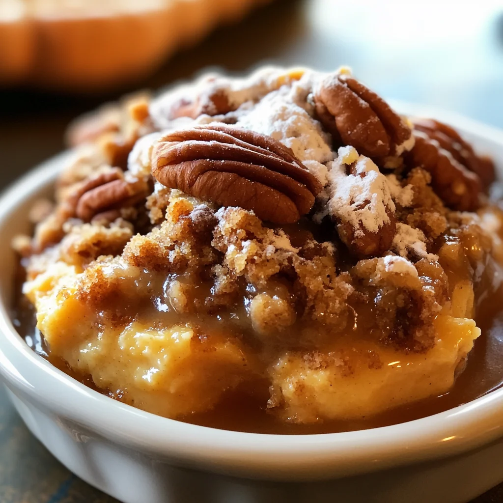 Pumpkin Pecan Cobbler