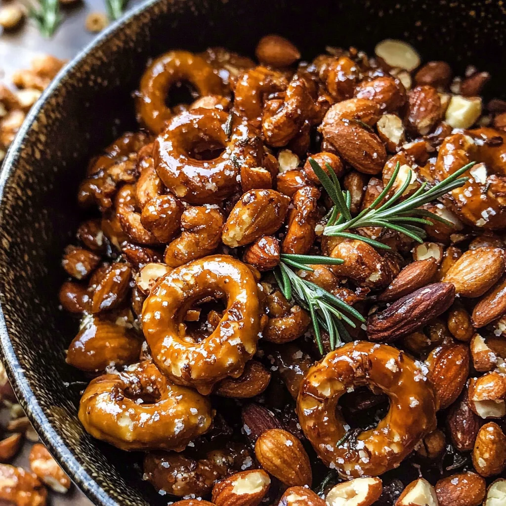 Sweet 'n' Savory Roasted Nuts and Pretzels