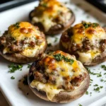 Tasty Italian Sausage Stuffed Mushrooms