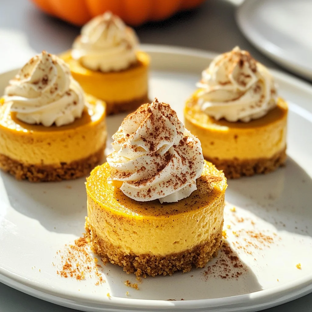 The BEST Mini Pumpkin Cheesecakes