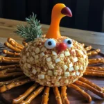 Turkey Shaped Cheese Ball