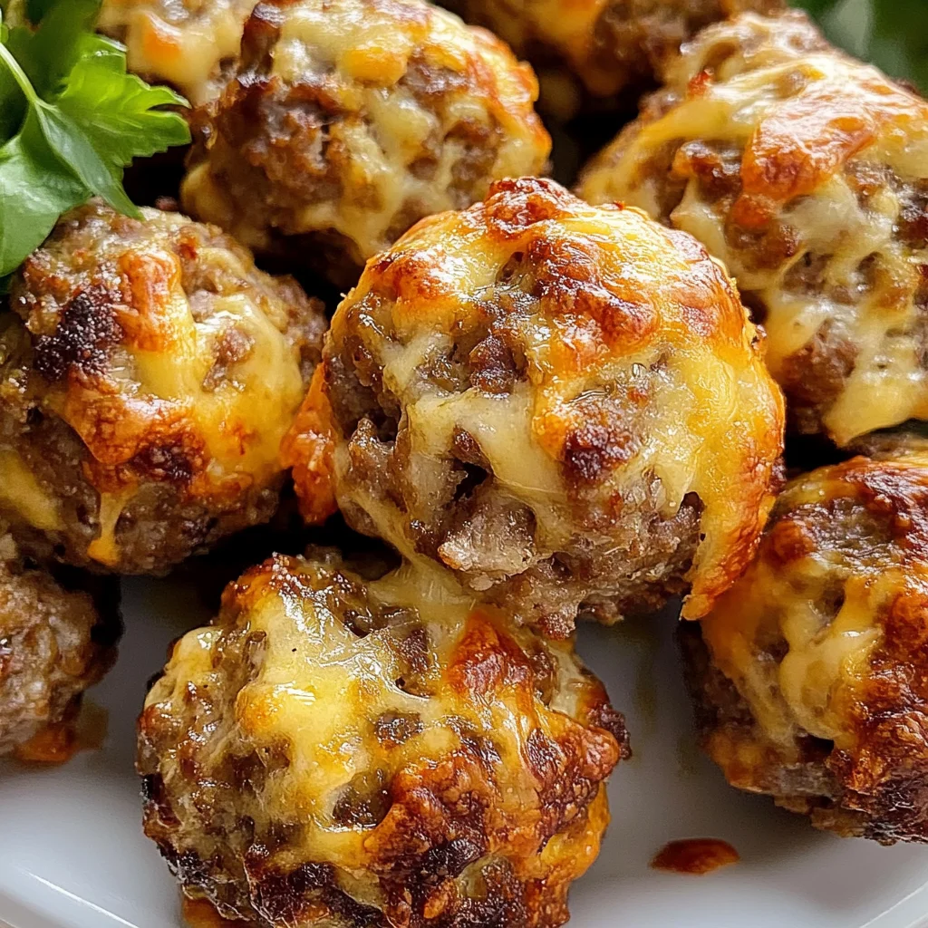 3 Ingredient Cheesy Sausage Stuffing Balls