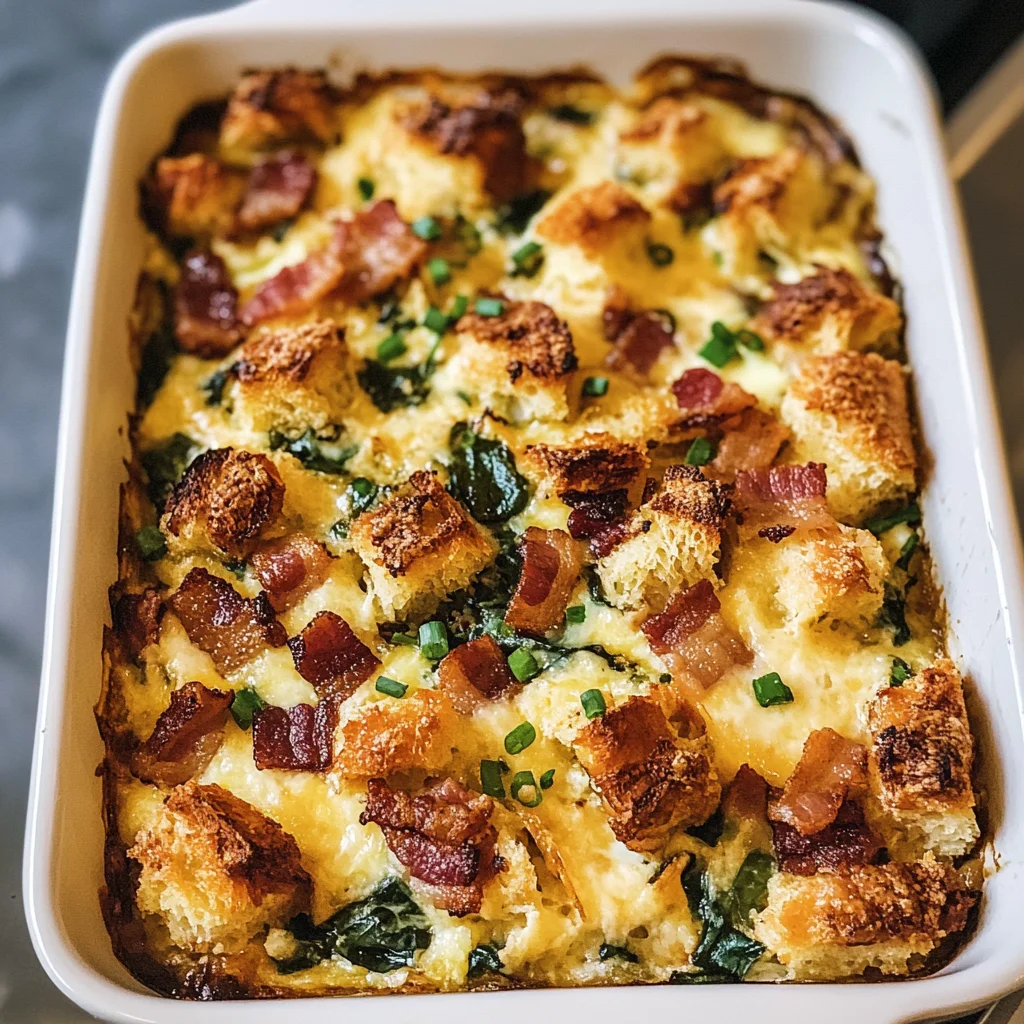 Bacon Cheddar Breakfast Strata