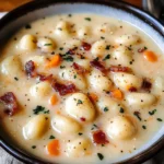 Bacon Cheddar Gnocchi Soup