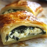 Cheese and Spinach Stuffed Pastry