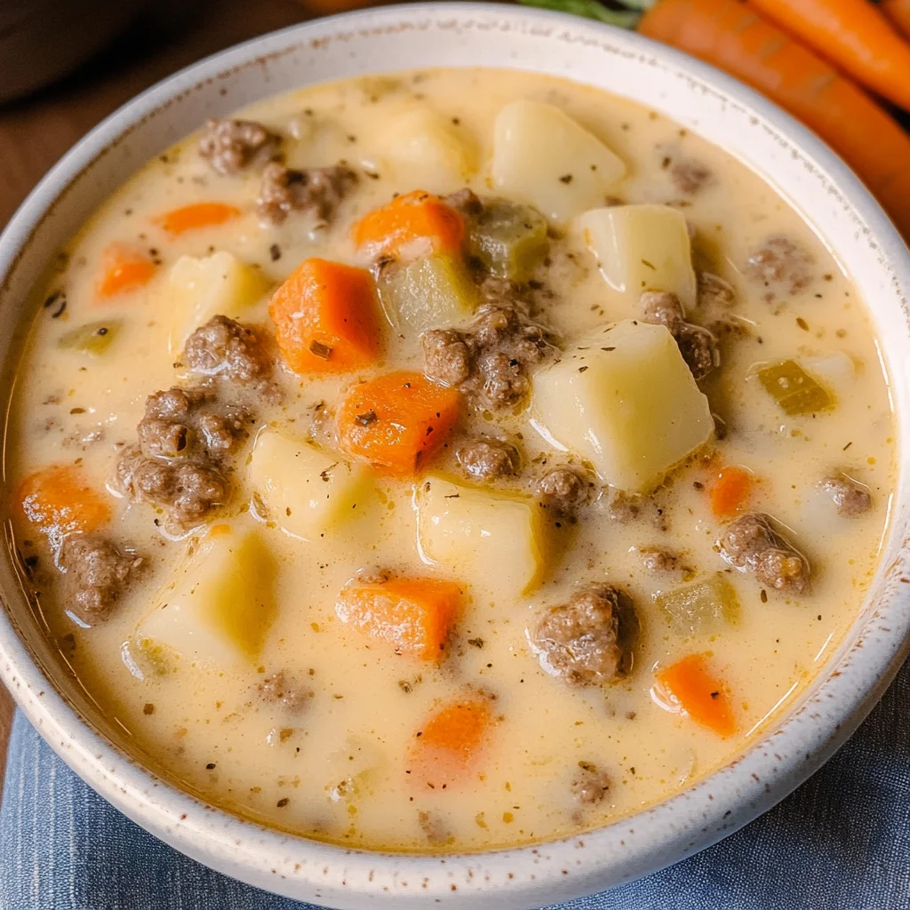 Cheeseburger Soup from Taste of Home