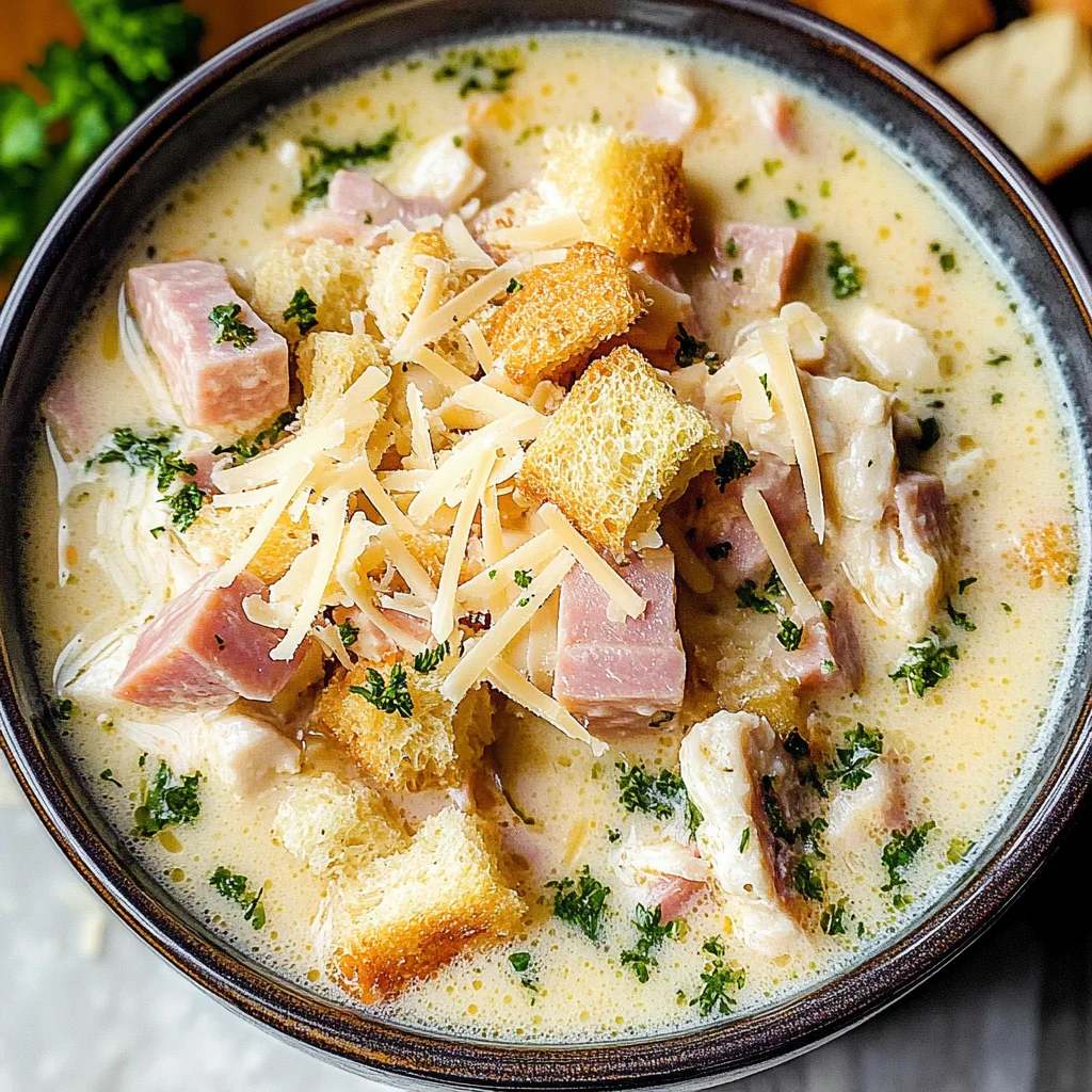 Chicken Cordon Bleu Soup