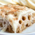 Cinnamon Roll Poke Cake