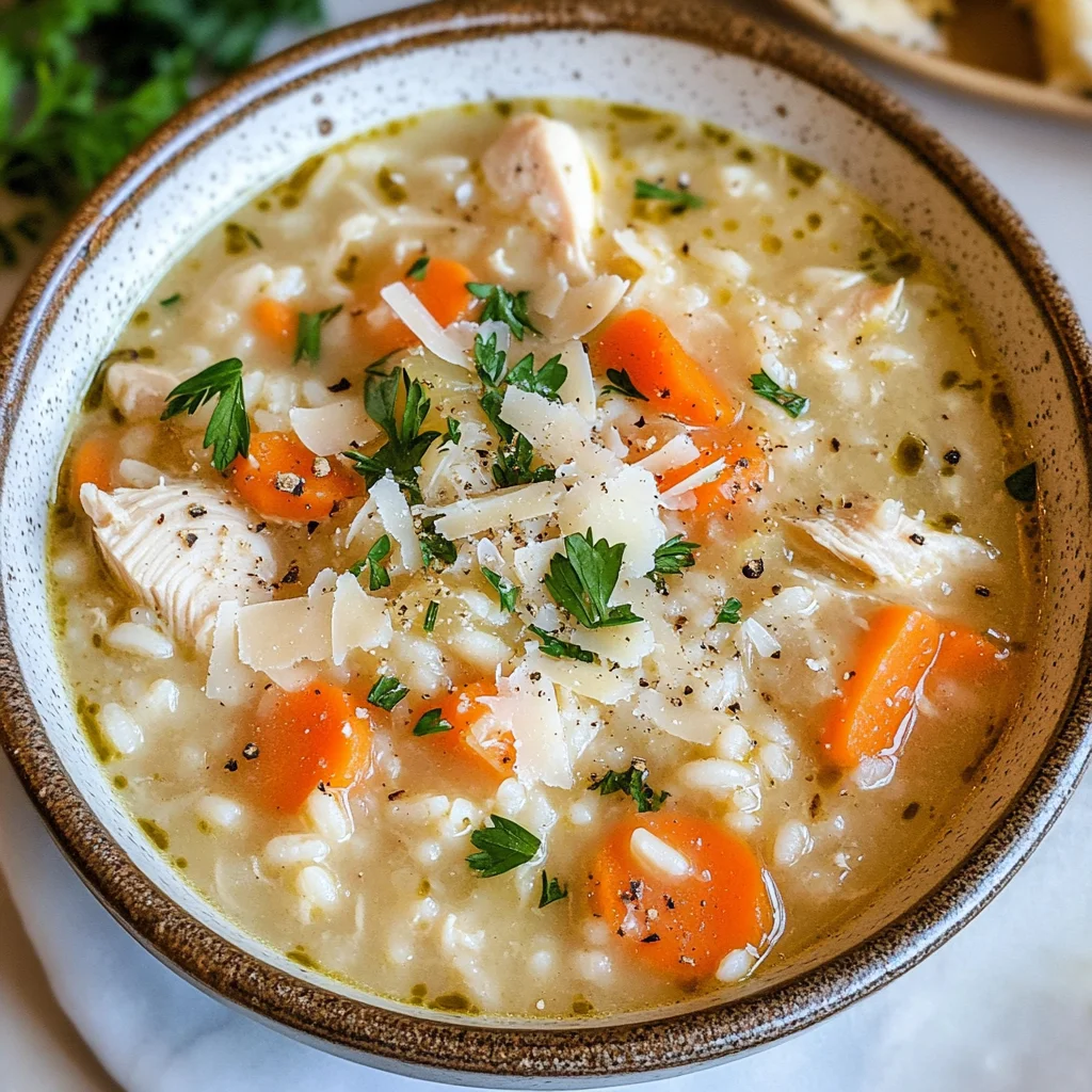 Creamy Chicken and Rice Soup