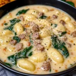 Creamy Italian Sausage Gnocchi Soup