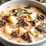 Creamy Steak and Potato Soup
