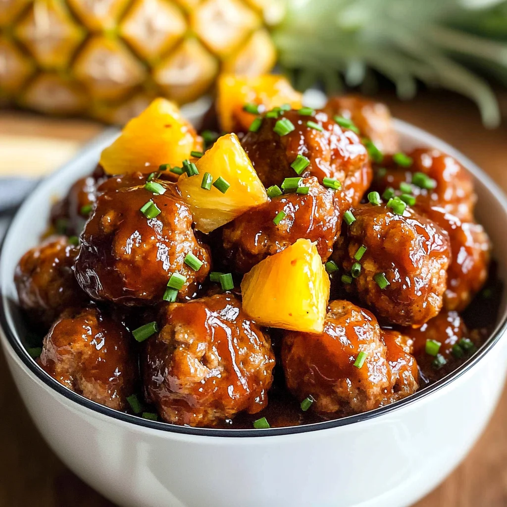 Crock Pot Hawaiian Meatballs (+Video)
