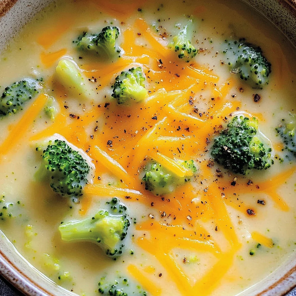 Easy Broccoli Cheddar Soup