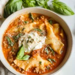 Easy Creamy Lasagna Soup