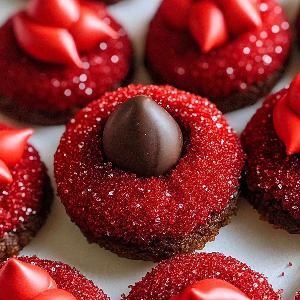 Hershey's red velvet blossoms