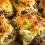 Homemade Sausage Cheddar Biscuits