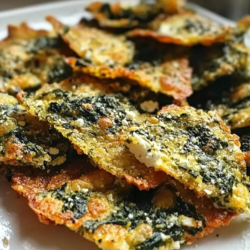 Irresistible Mediterranean Spinach and Feta Cheese Crisps in 30 Minutes