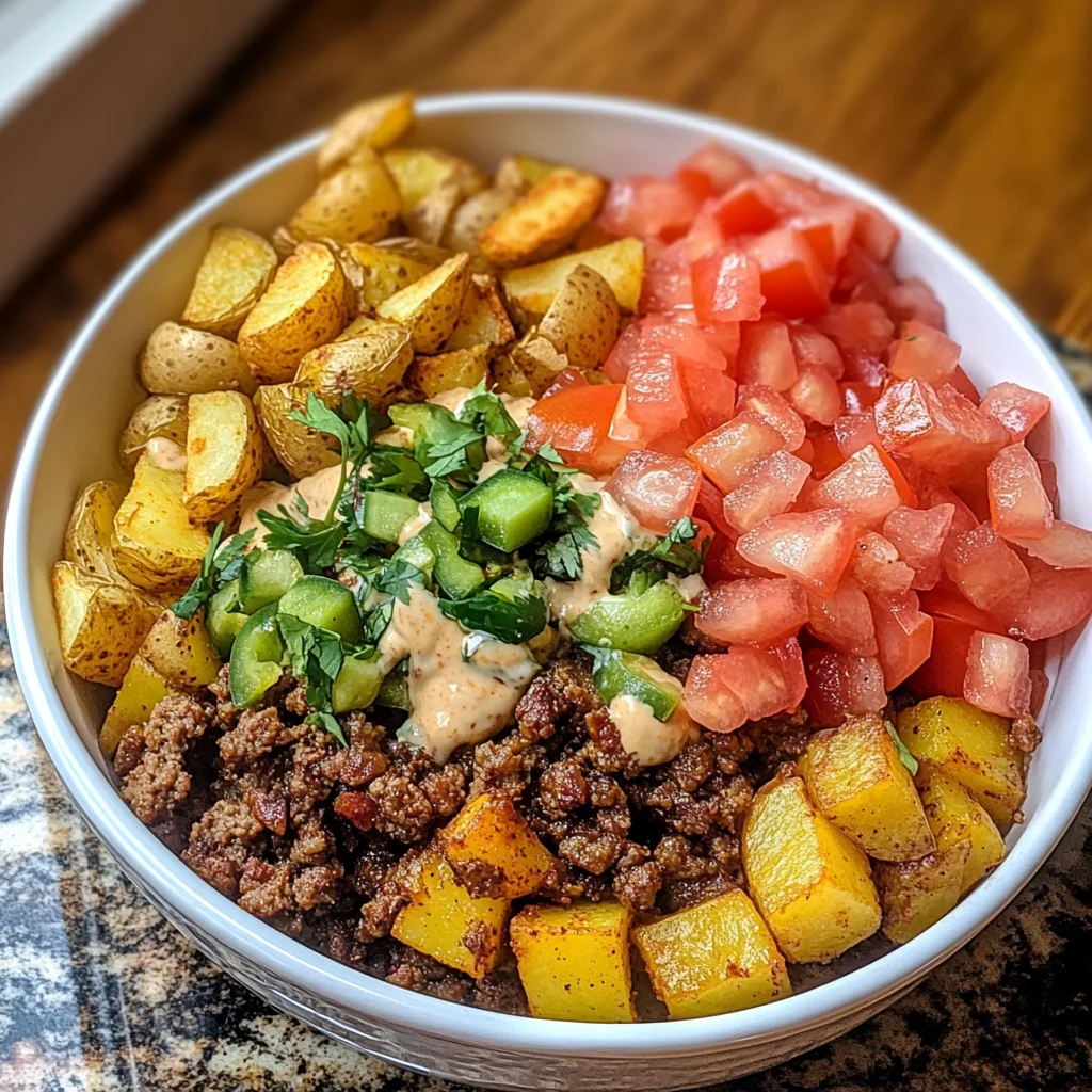 Loaded Potato Taco Bowl Meal Prep