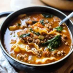 One Pot Lasagna Soup