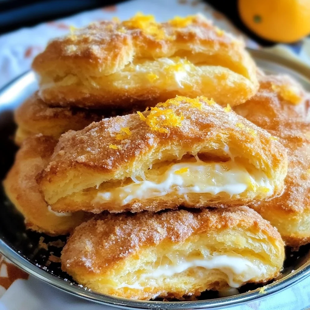 Orange Cream Cheese Filled Pull Aparts
