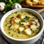 Roasted Garlic Potato Soup