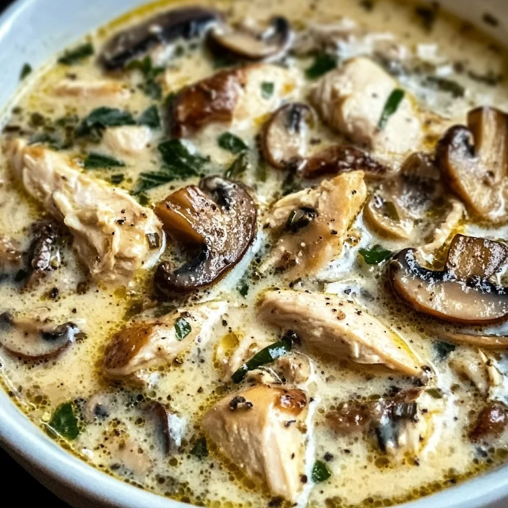 Rotisserie Chicken Mushroom Soup