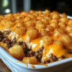 Tater Tot Casserole with Ground Beef