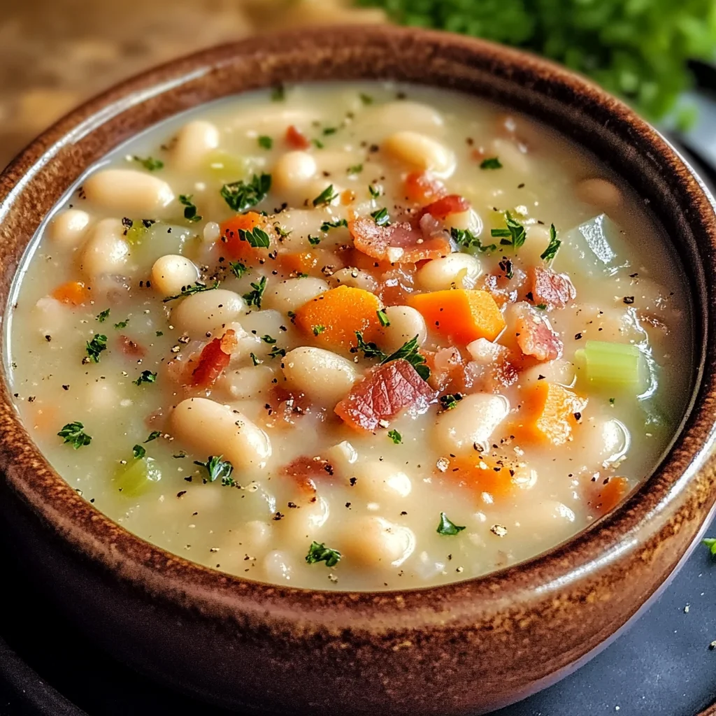 White Bean Soup with Bacon: A Hearty Delight Awaiting You