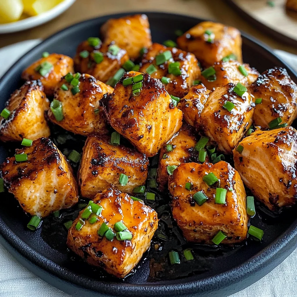Air Fryer Bang Bang Salmon Bites
