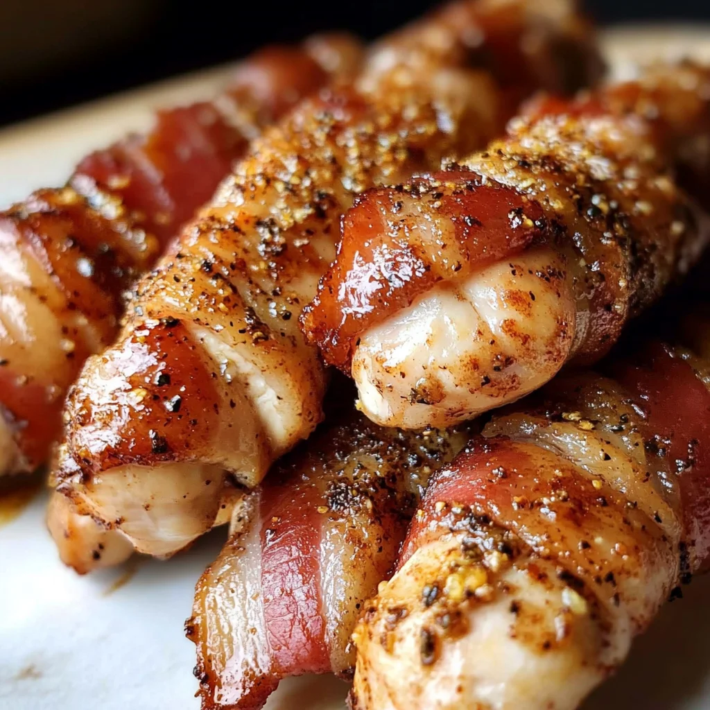 BACON-WRAPPED CHICKEN TENDERS