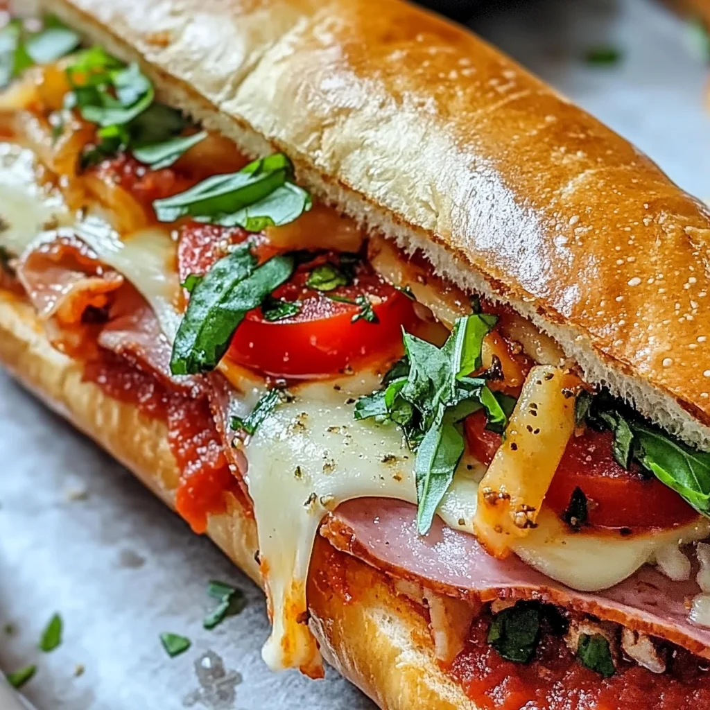 Baked Italian Grinder Sandwiches