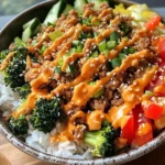 Bang Bang Ground Turkey Rice Bowls
