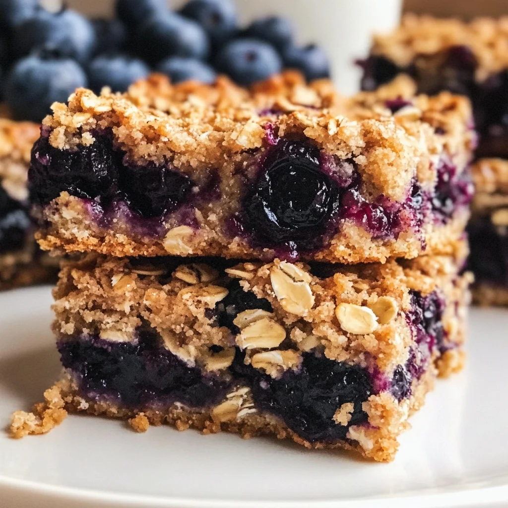 Blueberry Baked Oatmeal Bars