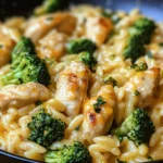 Cheesy Chicken Broccoli Orzo