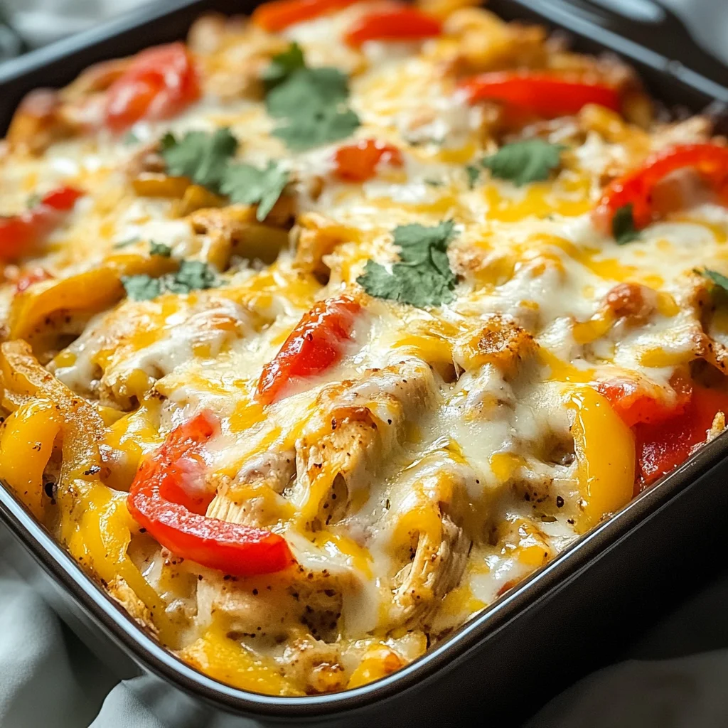 Chicken Fajita Casserole Recipe