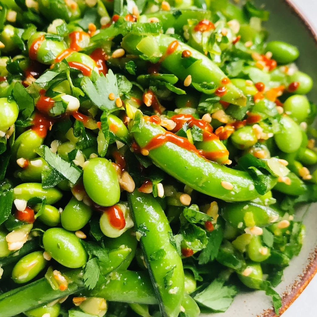 Chili Crisp Snap Pea Salad