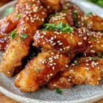 Copycat-Glazed Sesame Chicken Strips