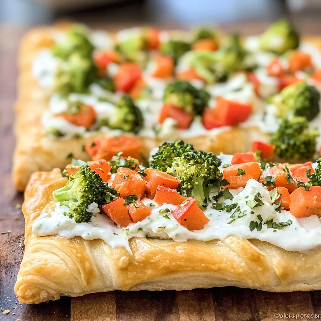 Crescent Roll Veggie Pizza